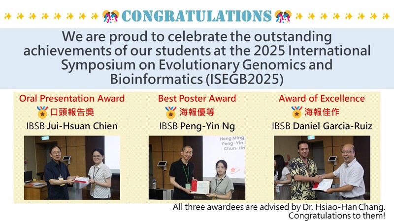 Our Award Recipients at ISEGB 2025